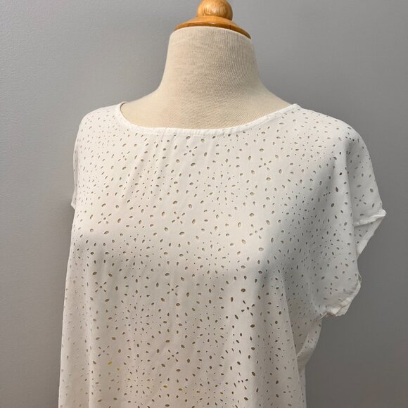 Bobeau Laser Cut Lace Top Soprano Pink Top Bundle Sz L - Picture 10 of 15